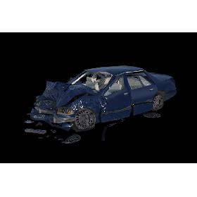 3D Crashed Car